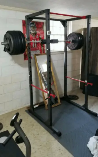 cap squat rack with pull up bar