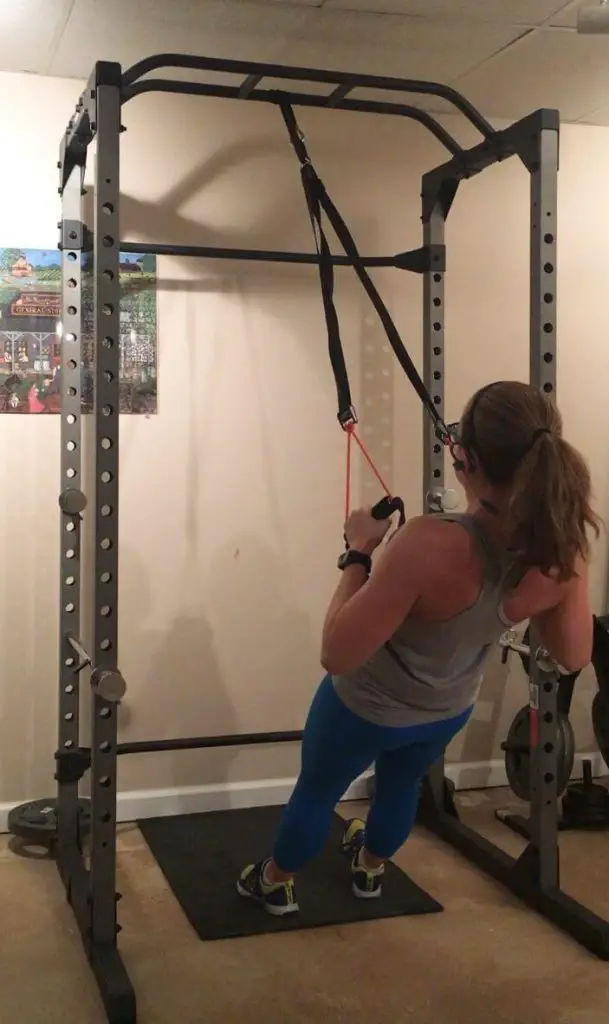 fitness reality squat rack with pull up bar