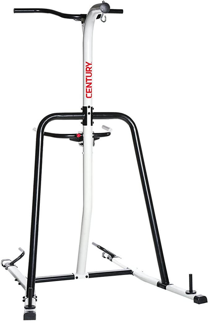Best Kickboxing Heavy Bag Stand with Pull Up Bar and Dip Station - Century Fitness Training Station One Size Fits Most