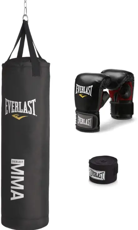 25 LB HEAVY BAG KIT Youth Boxing Punching Gloves Hand Wraps Starter Set Training 