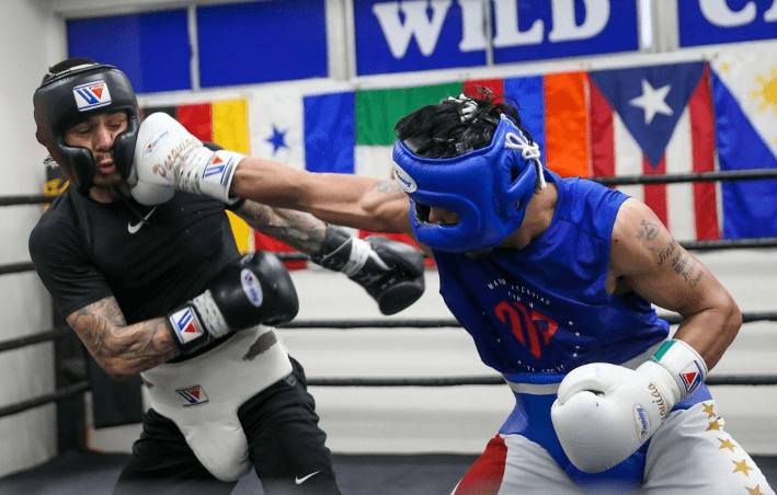 Sparring helps boxers build muscles without lifting weights