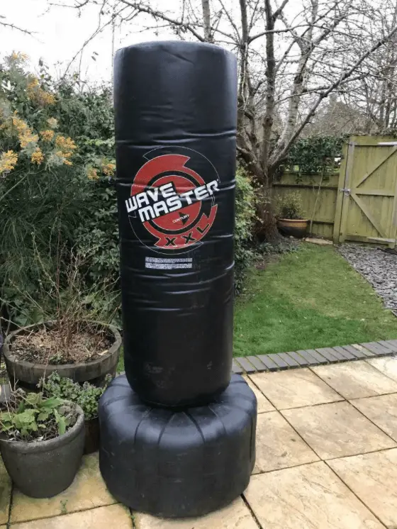 The Wavemaster XXL is the most popular option when it comes to free standing punching bags