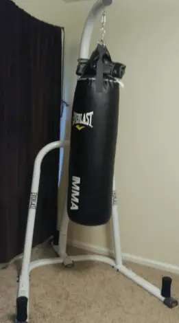 small apartment heavy bag stand